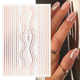 Curve Nails Stickers