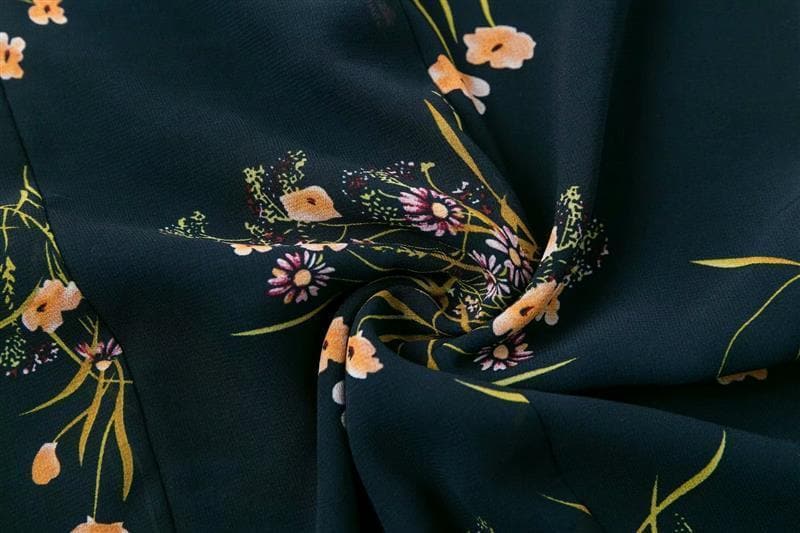 Black Floral Midi Dress – sexicats